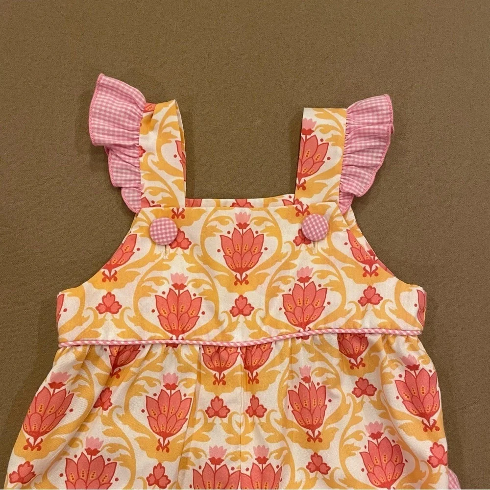 Shrimp & Grits Kids Baby Girls Ruffle Jumper Size 6M